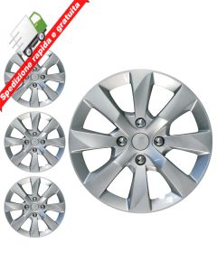 SERIE 4 BORCHIE - 4 COPRICERCHI COPPE RUOTA 15 PER PEUGEOT 2008 TIPO B