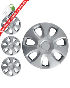 SERIE 4 BORCHIE - 4 COPRICERCHI COPPE RUOTA 15 PER OPEL CORSA D