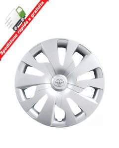 4 BORCHIE - SERIE 4 COPRICERCHI COPPE RUOTA 15" PER TOYOTA YARIS TIPO E