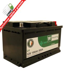 BATTERIA AUTO 100 Ah - 850A Spunto | Garanzia Italia | 315x175x190 | 100Ah |