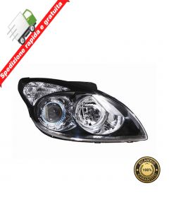 FARO PROIETTORE ANTERIORE DESTRO PARABOLA NERA - DX - HYUNDAI I30 07>12 NO XENON