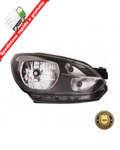 FARO PROIETTORE ANTERIORE DESTRO BORDO NERO - DX - VOLKSWAGEN UP 12->16