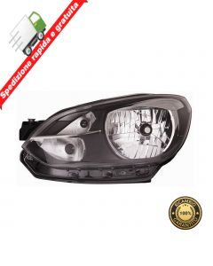 FARO PROIETTORE ANTERIORE SINISTRO BORDO NERO - SX - VOLKSWAGEN UP 12->16