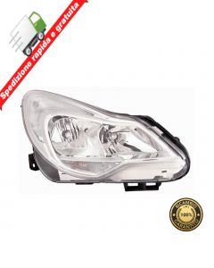 FARO PROIETTORE ANTERIORE DESTRO PARABOLA CROMATA - DX - OPEL CORSA 11->14