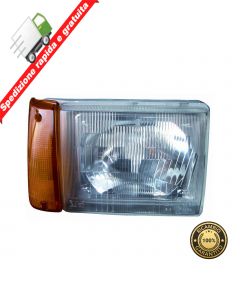 FARO PROIETTORE ANT DESTRO ASIMMETRICO IDRAULICO ARANCIO DX FIAT PANDA 86->03