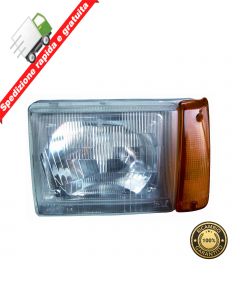 FARO PROIETTORE ANT SINISTRO ASIMMETRICO IDRAULICO ARANCIO SX FIAT PANDA 86->03