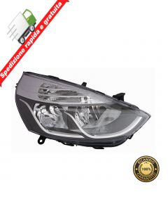 FARO PROIETTORE ANTERIORE DESTRO PARAB NERA BORDO CROMATO DX RENAULT CLIO 12->16