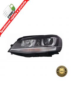 FARO PROIETTORE ANTERIORE SINISTRO P NERA XENON SX VOLKSWAGEN GOLF VII GTD 12>16