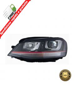 FARO PROIETTORE ANTERIORE SINISTRO P NERA XENON SX VOLKSWAGEN GOLF VII GTI 12>16