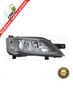 FARO PROIETTORE ANTERIORE DESTRO PARABOLA CROMATA LED - DX - FIAT DUCATO 14->