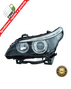 FARO PROIETTORE ANT SINISTRO XENON LED PARAB NERA SX BMW SERIE 5 E60-E61 03->07