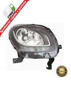 FARO PROIETTORE ANTERIORE DESTRO CON LUCE DIURNA LED - DX SMART FORFOUR 14->