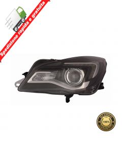 FARO PROIETTORE ANTERIORE SINISTRO PARABOLA NERA LED - SX - OPEL INSIGNA 13->16