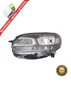 FARO PROIETTORE ANT SINISTRO PARABOLA NERA - SX - CITROEN JUMPY SPACE TOURER 16>