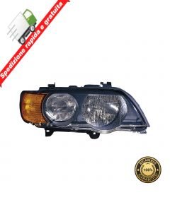 FARO PROIETTORE ANT DESTRO PARABOLA NERA FRECCIA ARANCIO - DX - BMW X5 E53 00>03