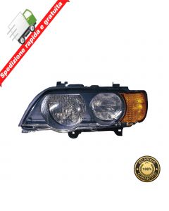 FARO PROIETTORE ANT SINISTRO PARABOLA NERA FRECCIA ARANCIO SX - BMW X5 E53 00>03