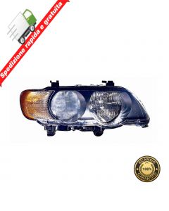 FARO PROIETTORE ANT DESTRO PARABOLA NERA FRECCIA BIANCO - DX - BMW X5 E53 00>03