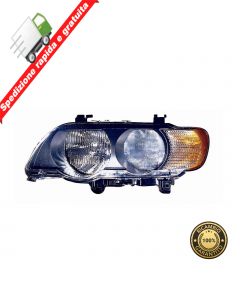 FARO PROIETTORE ANT SINISTRO PARABOLA NERA FRECCIA BIANCA SX - BMW X5 E53 00>03