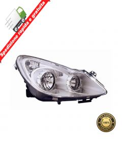 FARO PROIETTORE ANTERIORE DESTRO PARABOLA CROMATA - DX - OPEL CORSA 06->10