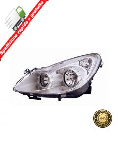 FARO PROIETTORE ANTERIORE SINISTRO PARABOLA CROMATA - SX - OPEL CORSA 06->10