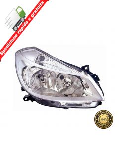 FARO PROIETTORE ANTERIORE DESTRO PARABOLA CROMATA - DX - RENAULT CLIO 05->09