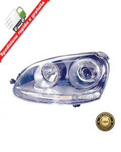 FARO PROIETTORE ANTERIORE SINISTRO CROMATA XENON SX VOLKSWAGEN GOLF V GTI 03>08