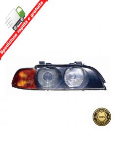 FARO PROIETTORE ANT DESTRO XENON FRECCIA ARANCIO - DX - BMW SERIE 5 E39 95->00