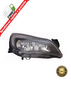 FARO PROIETTORE ANTERIORE DESTRO PARABOLA NERA RIGATA - DX - OPEL ASTRA J 10->15