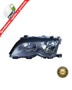 FARO PROIETTORE ANT. SINISTRO PARABOLA NERA - SX - BMW SERIE 3 TOURING E46 01>04