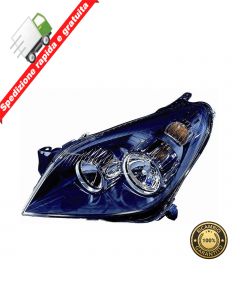 FARO PROIETTORE ANTERIORE SINISTRO PARABOLA NERA SX - OPEL ASTRA H 04-> NO XENON