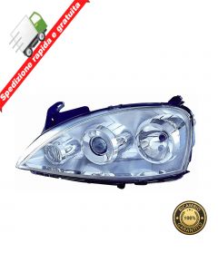 FARO PROIETTORE ANTERIORE SINISTRO - SX - OPEL CORSA 03->06 - NO XENON