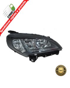 FARO PROIETTORE ANTERIORE DESTRO - DX - CORNICE NERA FIAT DOBLO' 15->