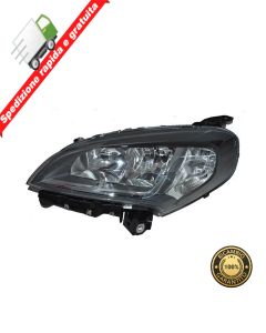 FARO PROIETTORE ANTERIORE SINISTRO - SX - CORNICE NERA FIAT DOBLO' 15->