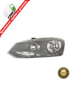 FARO PROIETTORE ANTERIORE SINISTRO CORNICE NERA - SX - VOLKSWAGEN POLO 09>