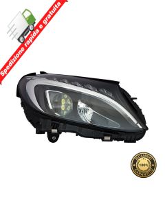 FARO PROIETTORE ANTERIORE DESTRO FULL LED P NERA - DX - MERCEDES CLASSE C 14->