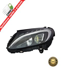 FARO PROIETTORE ANTERIORE SINISTRO FULL LED P NERA - SX - MERCEDES CLASSE C 14->