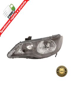 FARO PROIETTORE ANTERIORE SINISTRO PARABOLA NERA - SX - HONDA CIVIC 09->