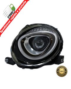 FARO PROIETTORE ANTERIORE SINISTRO P NERA CON MOTORE - SX - PER FIAT 500 15->