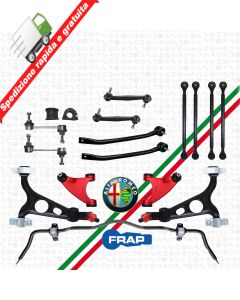 KIT BRACCI ANTERIORI + POSTERIORI + BARRA RINFORZATI FRAP ALFA ROMEO 147 -156-GT