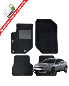 Serie 4 TAPPETI - TAPPETINI in Moquette Neri per CITROEN C4 III dal 2020 in poi