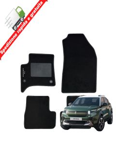 Serie 4 TAPPETI - TAPPETINI in Moquette Neri per CITROEN C3 AIRCROSS -dal 2025->
