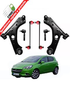 KIT BRACCI SOSPENSIONE AVANTRENO 6 PEZZI PER OPEL CORSA E dal 2014 al 2019
