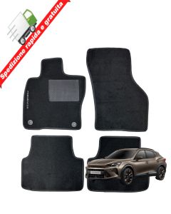 Serie 4 TAPPETI - TAPPETINI in Moquette Neri per CUPRA FORMENTOR dal 2020 in poi