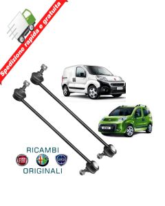 2 BIELLETTE - TIRANTI BARRA STABILIZZATRICE ORIGINALI FIAT FIORINO - QUBO - 08->