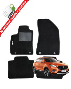 SERIE 4 TAPPETI - TAPPETINI IN MOQUETTE NERI PER MG ZS DAL 2017 IN POI