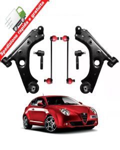 KIT BRACCI SOSPENSIONE AVANTRENO 6 PEZZI PER ALFA ROMEO MITO dal 2008 al 2018