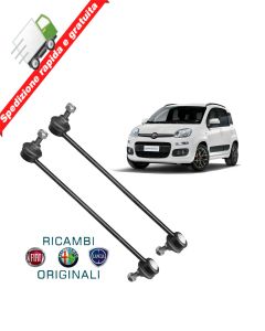 2 BIELLETTE - TIRANTI BARRA STABILIZZATRICE ORIGINALI FIAT PER PANDA 312 -2012->