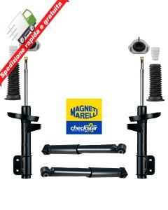 KIT 4 AMMORTIZZATORI  + SUPPORTI + TAMPONI MARELLI PER FORD FIESTA VI 2013->2017