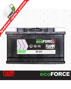 BATTERIA AUTO FIAMM VR800 ecoFORCE AGM START&STOP 80Ah 800A 315x175x190 