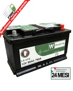 BATTERIA AUTO 80 Ah AFB - 760A Spunto | Start&Stop | 315x175x190 | 80Ah | VR800